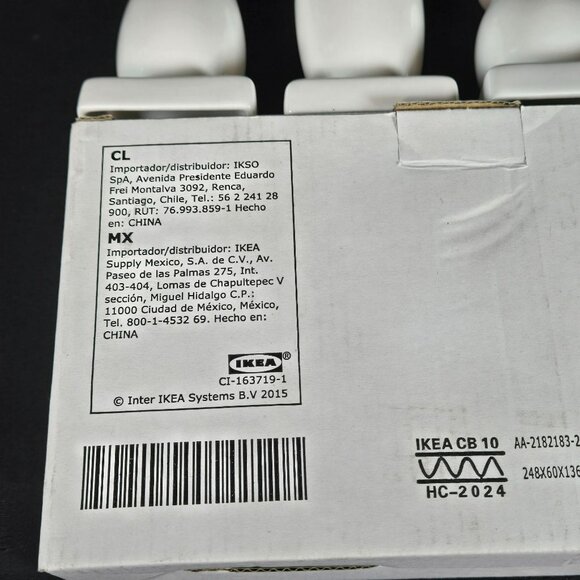 IKEA KRINGGA Modernist Ceramic Vases Set of 4 White New Boxed Pottery Sculptural - Picture 7 of 9